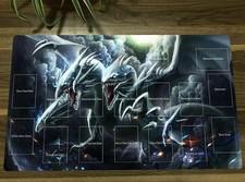 HOT YGO Playmat Blue Eyes