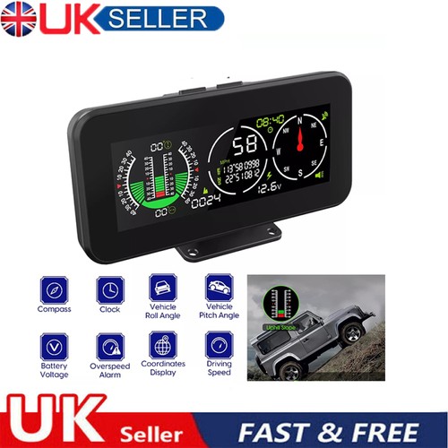 Car gps digital inclinometer - gps,