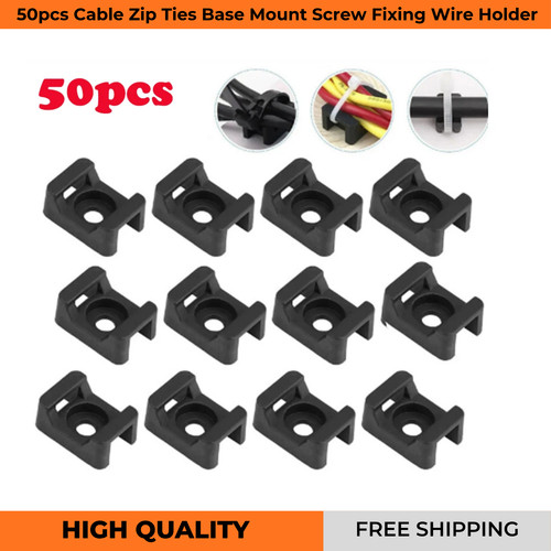 Cable tie base - -, clips