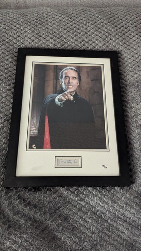 Christopher lee dracula signed - lee,