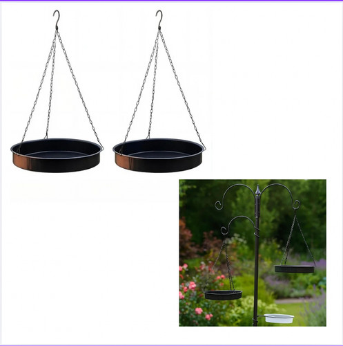 Hanging bird feeder plate set - plate,