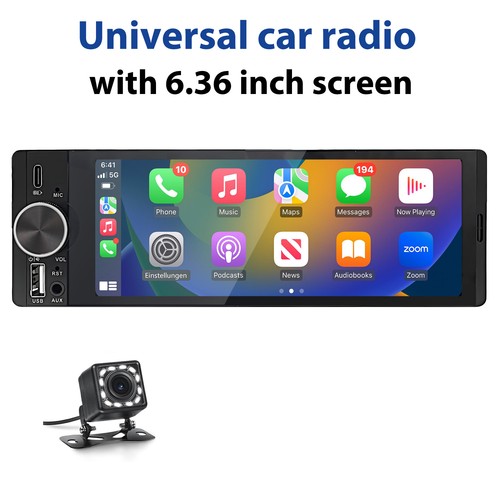 Junsun single din car - junsun, 6.36"