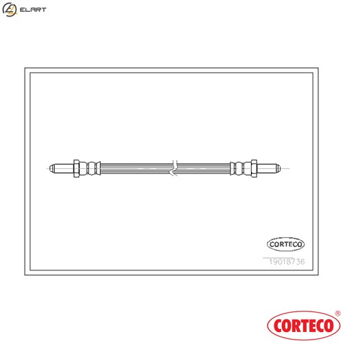 Brake hose 19018736 for ford - brake,