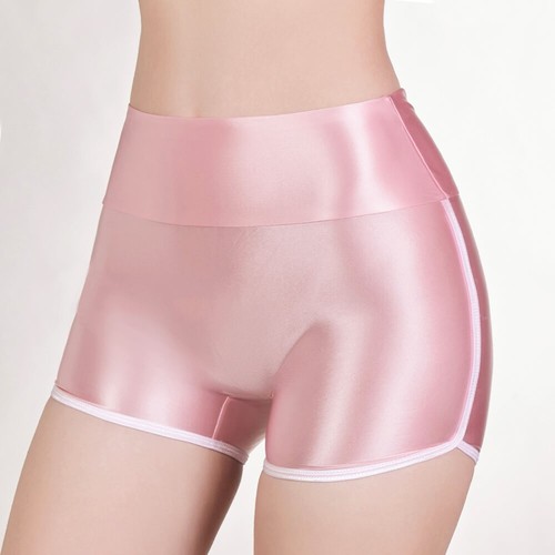 Women high waist shiny satin - women,