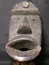 Dan Kran Mask —  Carved African Wood 37.5cm tall Ivory Coast