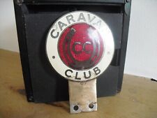 Stylish 1960s "Caravan Club"Car Badge, VW,Royal,Sidall,Eccles,Sprite,Burlington