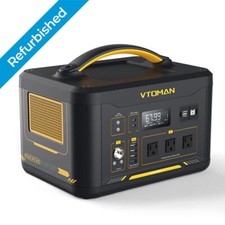 VTOMAN Jump 1500X Portable Power Station 1500W/828Wh LiFePO4 Solar Power Station