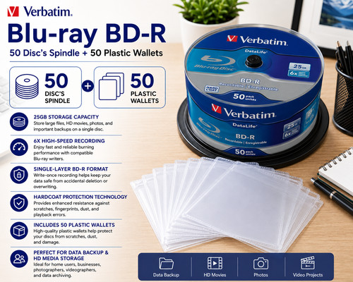 Verbatim 25gb blu ray - 25gb, blu-ray