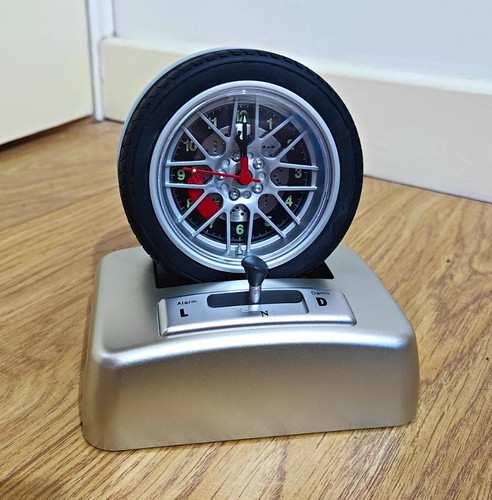 Car tire wheel - car, clock