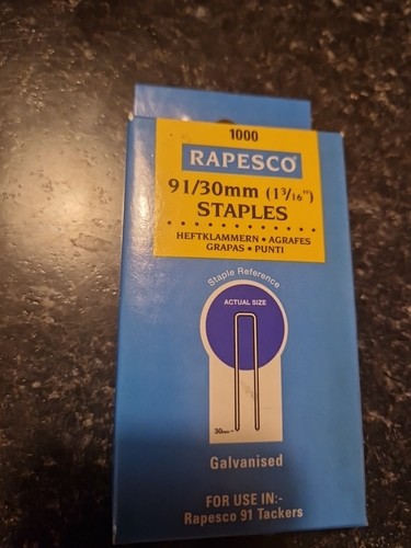 Rapesco 30mm strip staples - 91/30mm,