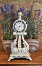 Laura Ashley Mantel Clock Linen Working Order Home Decor Pre Loved Ornate Style