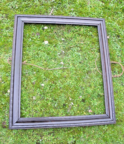 Antique picture frame oak and - antique, oak-