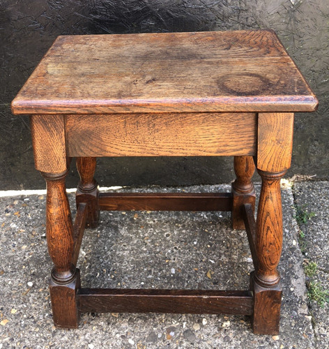 Oak joint stool antique - joint,