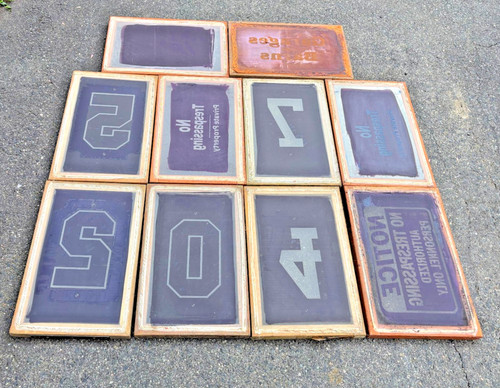 Lot silk screen printing - lot,