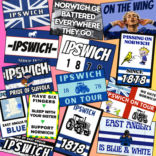 50x ipswich town fan - 50x, fan,scarf