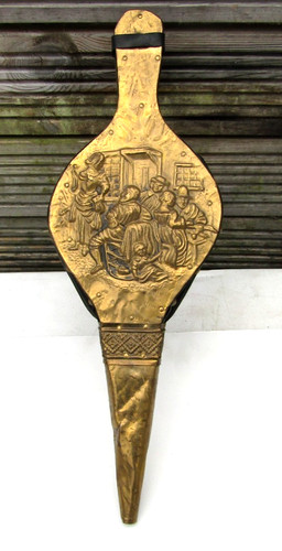 Vintage brass wood fire - vintage,