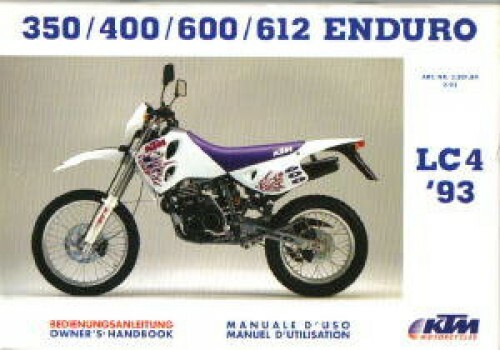 1993 ktm 350 400 600 - 400, 612