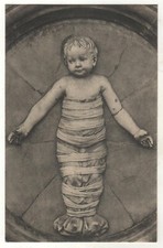 1900s Antique Postcard Baby in