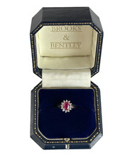 Ruby and Diamond 9ct Gold Ring