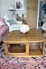 Mid-century Pandora Elm Coffee Table Original Ercol Golden Dawn Vintage 1950s