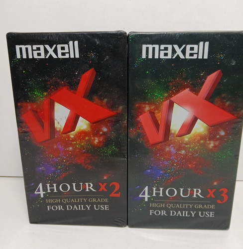 Maxell vhs pack - 4, hour