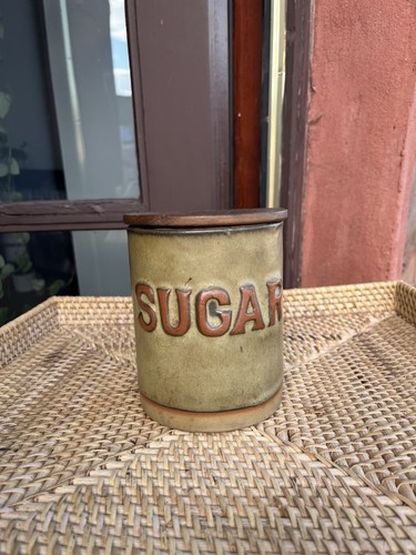 Tremar pottery green sugar - pottery,