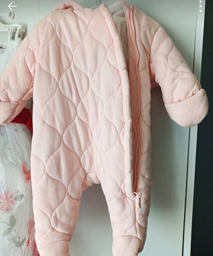 Asda pink quilted fleece - pink,