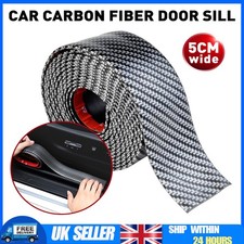 Carbon Fiber Car Sticker Door Sill Scuff Anti Scratch Strip Tape Protector Film
