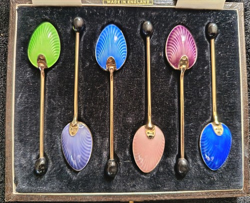Art deco set enamel gilted - 6,