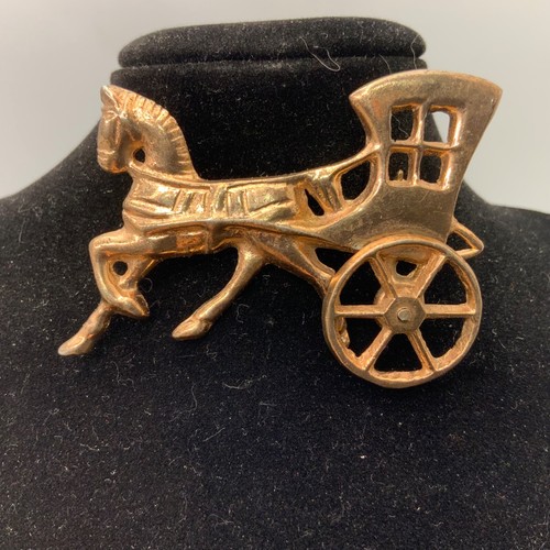 Vintage brooch horse - brooch,