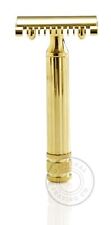 Fatip Grande Double Edge DE Open Comb Safety Razor - Gold