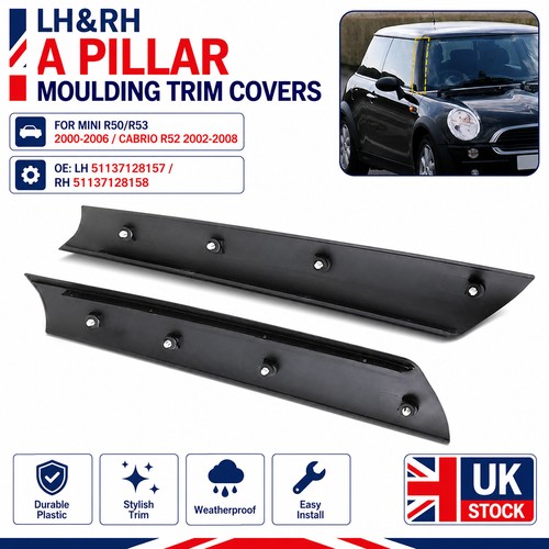 Black windscreen post trim - black,