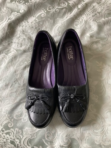 Hotter shipley black leather - hotter,