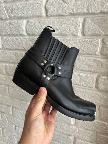 Black cowboy western leather