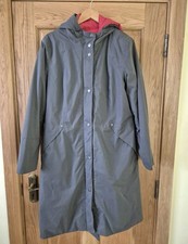 Seasalt Flagship Waterproof 3-in-1 Reversible Grey Orange Coat Size 14
