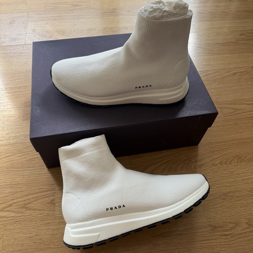New prada white black - new!, logo