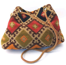 Vintage Carpet Bags of Suffolk Handmade Vibrant Tapestry Carpet Bag Bucket Bag
