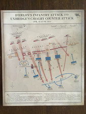 1815 WATERLOO 2 MAPS ONE EACH SIDE , SEE PHOTOS AND DESCRIPTION FOR MAP’S
