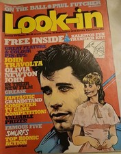 Look-In Junior Tv Times No.40 W/e 30th September 1978 Grease back page loose