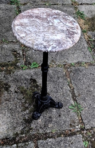 Vintage cast iron marble - cast,