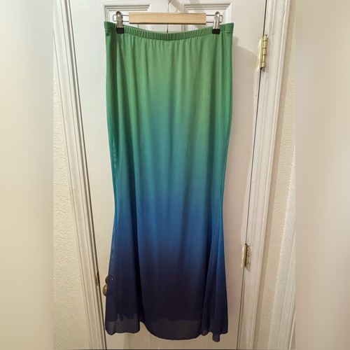 Mermaid maxi ombré skirt - maxi,