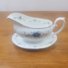 Mayfair Gravy Sauce Boat with Underplate – Fine Bone China –Staffordshire - rare