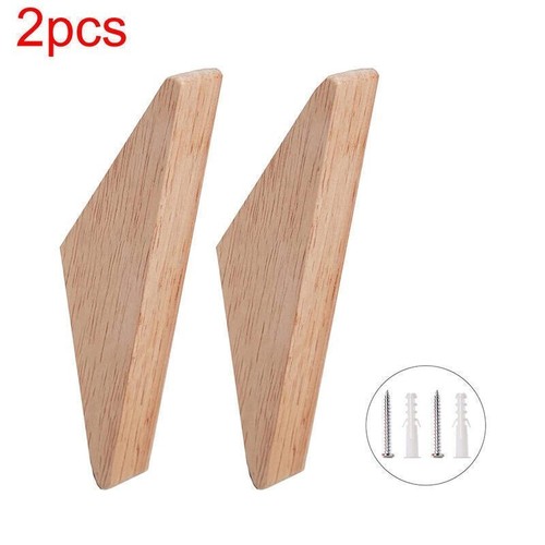 6pcs oak wooden - 1/2/4/6pcs, wall