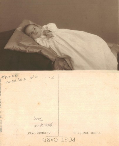 Vintage postcard baby in - vintage,