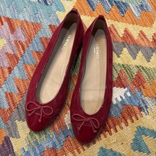 L.K. Bennett Red Suede And