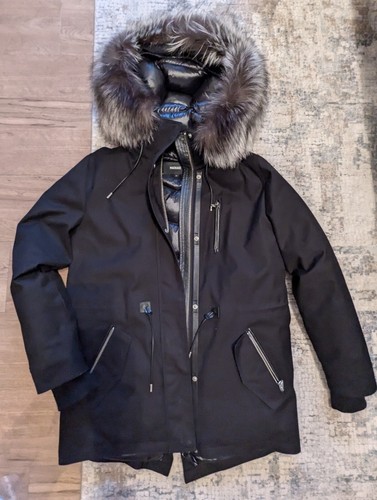 Mackage chara black parka - chara,