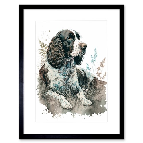 English springer spaniel dog - english,