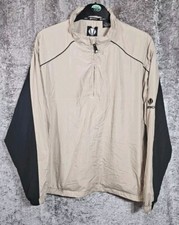 Sunice Jacket Mens Large Beige 1/4 Quarter Zip Super Lite Weather Golf