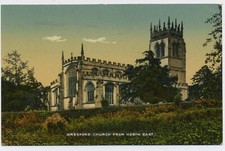 Gresford Church Wrexham Wales Vintage Postcard N18