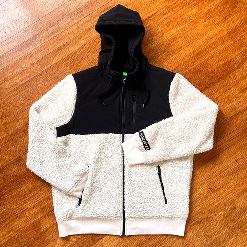 Hollister sherpa hybrid hoodie - hollister,